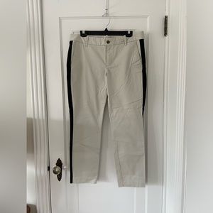 J. Crew Factory cropped khaki and black chinos, size 12